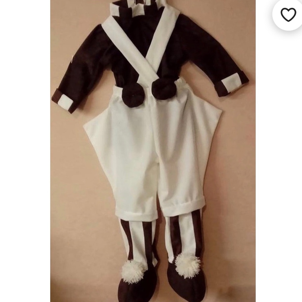 Oompa Loompa Costume Kids 6 years old Brand New